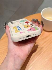 1pc Cartoon Creative SpongeBob Starfish Family Letter Jellyfish Flower Pattern Shock-Proof Phone Case Cover Suitable For Samsung/Apple 17/16/15/14/13/12/11Pro Max/12Pro/14Plus And Other Models - Multicolor - View 6