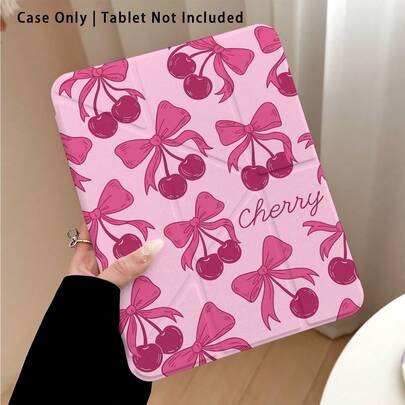 3+Y Foldable Anti-Bend, Rose Pink Cherry Blossom Bow Pattern, Painting Effect Acrylic Crystal Shell, Suitable For Honor Tablet 9/10, Honor GT 11.5 Inch/X9A/X9Pro, MatePad 11 Inch 2023/2022, MatePad Pro, Apple 10th/11th Gen 2025 Tablets, Galaxy Tab A9 Plus/A11/A11 PLUS Tablet Protective Case