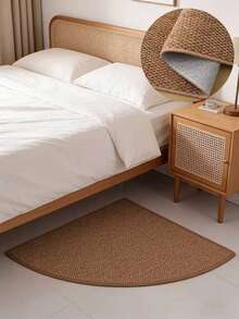 1 件菠萝形圆形地毯，适用于户外露台、阳台，防晒，美式休闲庭院木质甲板装饰地毯，北欧风格客厅卧室多功能圆形地垫 - 彩色 - 查看 4