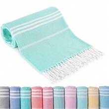 39"X71" Extra Large Turkish Beach Towel, Quick Dry For Adults, Can Be Used As Yoga Mat, Picnic Blanket, Travel Blanket, Bath Towel, Cruise Towel, Gym Towel - Horizontal Bar - View 11