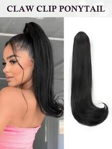 18-Inch Claw Ponytail Hair Extensions, Synthetic Wavy Clip-In Ponytail Hair Extensions, Fluffy Daily Ponytail Hair Extensions, Suitable For Women - Multicolor - View 15