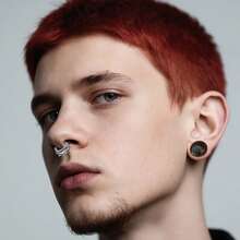 1件装优雅鼻环不锈钢圆刺鼻环软骨环耳环鼻中隔环穿孔饰品男女通用 - round-2 - 查看 7