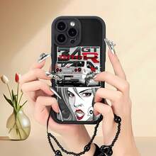 Skyline GT-R ¡Dios mío! Esta elegante funda es compatible con los modelos  17, 16, 15, 14 Pro Max, 13, 12, 11, XR y XS Plus. Fabricada en silicona TPU, ofrece protección contra golpes y caídas, además de una sensación superior. Es un regalo ideal para familiares, amigos y seres queridos, y la elección perfecta para San Valentín.fundas para ,fundas,accesorios para celular,fundas para celular,fundas para  13,funda  13,funda  16,funda  17 pro max,funda  15,fundas para  16,fundas  11,fundas ,rick y morty,Cadena incluida - Negro - Ver 6