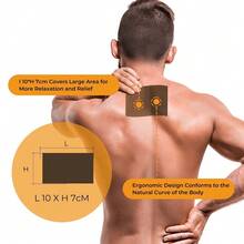 48pcs Traditional Chinese Moxa Plasters, Continuous Heating, Gentle & Non-Irritating, Suitable For Hands, Back, Feet, Legs, Body Parts - Brown - View 2