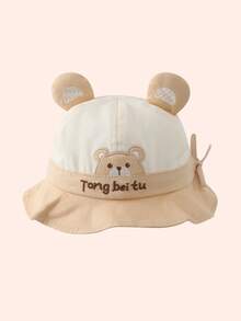 1顶婴儿遮阳帽，可调节窄檐渔夫帽，适合婴幼儿，春秋季 - 彩色 - 查看 6