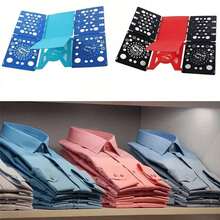 1Pcs Lazy Folding Board, Quick Clothes Storage And Organization Rack, Durable Plastic, With Colorful Geometric Patterns, Space-Saving Design, Efficient Clothes Organization, Suitable For Laundry Room Accessories, Beautiful Organization Of Family Clothes, Convenient To Carry, Quick Folding Of Clothes Saves Time And Is Convenient - Multicolor - View 3