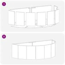 vidaXL Pflanzkübel Schwarz 120 X 60 X 35 Cm Stahl - A - Visualizzare 10