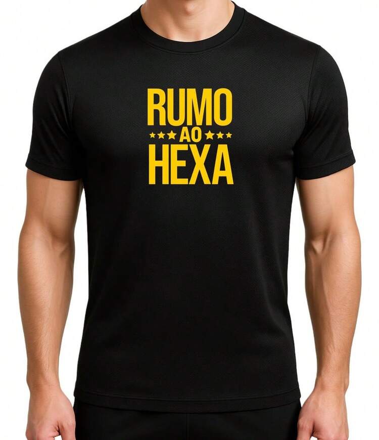 Brazil T-Shirt Road To The Hexa World Cup 2026 - 黑色 - 查看 1
