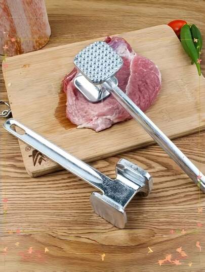 1pc Square Meat Tenderizer, Steak Hammer, Home Meat Tenderizer, Beef Pounder, Double-Sided Meat Mallet