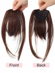 Poni Sintetis 6 Inci untuk Wanita, Cokelat, Hitam, Merah, Pirang, dengan Garis Rambut, untuk Pemakaian Sehari-hari - MultiWarna - View 11