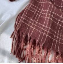 Szale damskie - G-HY42 Czerwony - Zobacz 6