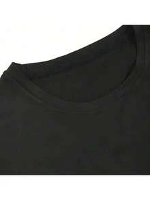 Men'S Christmas T-Shirt - Santa, Candy Cane & Gingerbread For Man Graphic - Heavyweight  Tee - Soft Breathable Fabric - Black Holiday Party Shirt - Everyday Outfit - Year-Round Comfort Fit, Seasonal Fashion, Playful Design, Comfortable Material, - Black - View 3