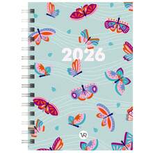 Agenda Chicas 2026 Mariposa VR. Editoras (Original) - Libro único - Ver 1