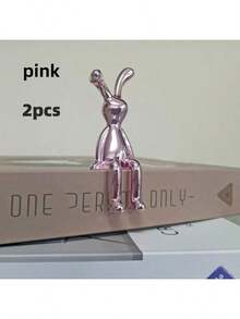 1pc Long-Legged Sitting Rabbit Diy Crafts Paper Box Storage Box Handle Car Small Ornaments Bathroom Shelf Decoration Best Gifts Birthday Graduation - Gold - View 18