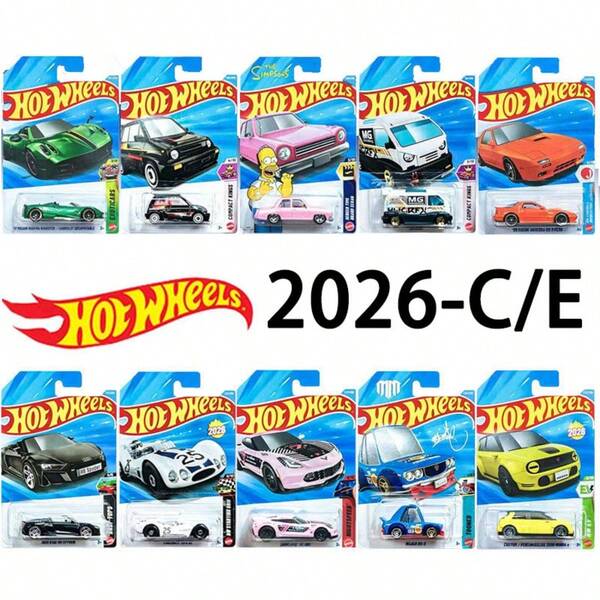 Hot Wheels Colección de modelo de coche de juguete a escala 1:64, vehículos de aleación realistas que incluyen Mercedes Benz, Bentley GTR, Chevrolet Camaro, Simpson Motors, Corvette, Batman-Tank, adecuado para niños de 3+ años, regalo de Navidad y cumpleaños