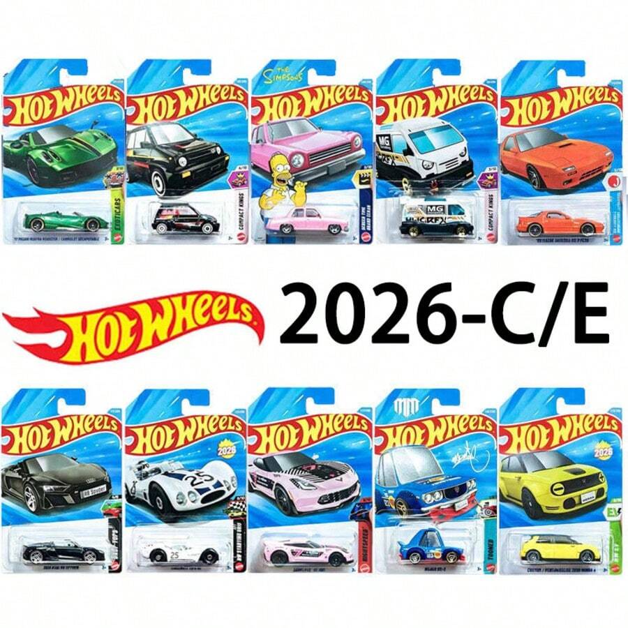 Mattel Hot Wheels 1:64 比例車輛 適合玩耍或展示 Die-26E/26C 批次鑄造車收藏 模擬玩具 GTR Chevrolet Camaro Simpson Motors -Tank 合金車 C4982 3歲以上 1件 - 彩色 - 查看 1