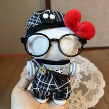 一套新款时尚可爱娃娃服装，适合10厘米高的猫咪毛绒娃娃，娃娃衣服，生日/圣诞节/新年礼物（注意：仅出售衣服，不含娃娃、眼镜、鞋子） - 彩色 - 查看 22