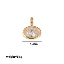 简约优雅多面闪耀吊坠项链，奢华高端百搭颈链饰品配饰，可DIY自由组装串珠链 - 金色 - 查看 14