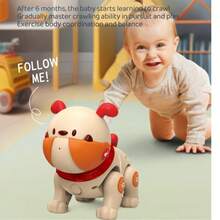 3岁以上儿童遥控智能电子小狗玩具，会跳舞、播放音乐、发光，有助于培养孩子的动手能力和爬行技能，适合男孩女孩，是节日、生日、圣诞节、新年、万圣节、复活节的理想礼物。 - 彩色 - 查看 4