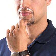 Transparent Mustache Shaping Tool, Mustache Shaping Board Ruler - 1 Piece - View 2