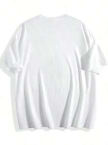 White T-Shirt,Funny Pet Cat, Black Cat It's Fine I'm Fine Everything Is Fine T-Shirt, Graphic Tee, Vintage And Stylish Casual T-Shirt, Y2K, Streetwear, Cute, Suitable For Both Men And Women. - White - View 3