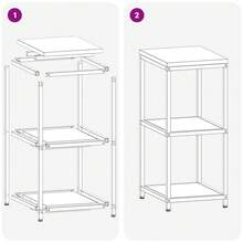 vidaXL Scaffale da cucina bianco 60 x 50 x 92 cm in acciaio - Bianco - Visualizzare 10