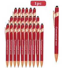 1/5/12/24/36 Pcs Personalized Customized Metal Ballpoint Pens With Stylus Retractable | Custom Engraved Name Date Logo Pens | Smooth Writing Medium Tip Soft Touch Anti-Slip Grip | For Work Office Business Writing Pens | School Student Teacher Pens | Wedding Couple Personalized Pens | Birthday Graduation Gifts | Back-To-School School Supplies Office Essentials | Classroom Dorm Office Conference Use | Mother's Day Gift | Teacher's Day Gift - Màu xanh da trời - Xem 6