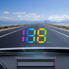 GPS Enabled Car HUD (Head-Up Display) - Dual Color White & Green LED, Compatible With All Vehicles, No Battery Required (USB Powered), Easy Installation, Displays Vehicle Speed, Modern Car Accessory, Digital Speed Display, Universal Car Speedometer, Auto Parts - Multicolor - View 17
