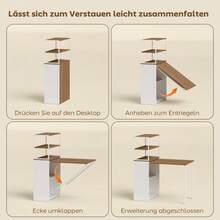 Home Office Desks - White - View 5