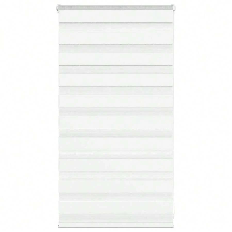 vidaXL Doppio rullo bianco 90x100 cm, larghezza del tessuto 85,9 cm, in poliestere