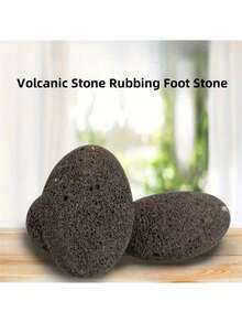 1pc Natural Volcanic Pumice Stone Foot Scrubber, Callus & Dead Skin Remover, Home Spa Foot Care Tool With Hanging String - A - View 6