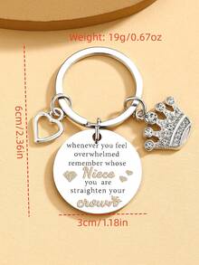 Auntie's Best Niece Gift For My Niece Auntie's Niece Keychain Gift Auntie's Cool Graduation Birthday Christmas Gift For Niece Adult Auntie Uncle - Multicolor - View 6