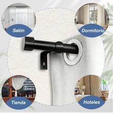 Curtain Window Rods - Black 1pc - View 3
