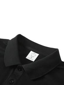 3件組男士夏季純色 Polo 衫－透氣商務休閒短袖領口通勤 T-shirt 上衣 - 彩色 - 查看 5