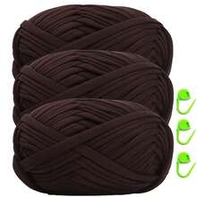 3 Rolls/300g High-Quality Polyester Crochet/Weaving Yarn, 30m/100g Per Roll - Ideal For DIY Projects Such As T-Shirts, Slippers, Baskets, Rag Rug, DIY Bags, Toys, Shoes, Carpets, Storage Baskets. - Multicolor - View 56