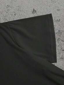 2026 New Funny Monkey Print Crew Neck Casual T-Shirt, Y2K Style, Best Original Gift For Her, Suitable For Daily Wear - 黑色 - 查看 3