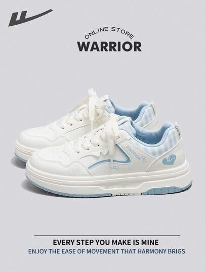  Warrior 女士板鞋，春秋季舒适百搭，休闲时尚，四季皆宜，耐磨耐穿，适合全天穿着，训练跑步鞋