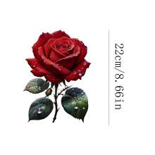 1pc/2pcs/3pcs Rose Heat Transfer Patch, Ironing And Washable, Suitable For T-Shirts, Jeans, Sweaters, Handbags, Pillows, Cushions - L - View 7