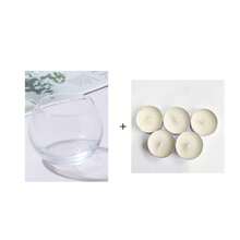 1个/6个/12个装透明玻璃烛台/烛托/烛架。现代清新球形烛台,适用于餐桌摆饰、浪漫约会、现代家居装饰、餐桌、咖啡桌、客厅桌面装饰、婚礼装饰。轻盈的玻璃设计易于搭配,是喜欢用精致小巧的装饰品点缀空间的人士的理想之选。 - 多色 - 查看 14