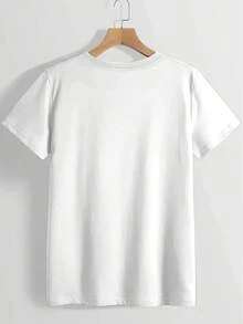 Women's Fun Spanish T-Shirt - "I'm Fine But Don't Overdo It" Bold Statement Style - White And Black Text Mixed Top - Loose Casual Daily Wear - Momei Cultural Gift, Suitable For Latinos And Bilingual Women, Summer Fashion Pattern T-Shirt, Comfortable Fabric Daily Outfits For Men And Women, Tops For Women, Vacation Outfits For Women - 白色 - 查看 2