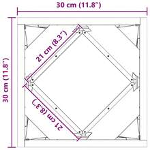 vidaXL 30 X 30 X 30 Cm Witterungsbeständiger Stahl Pflanzenkübel, Rostoptik - A - View 11