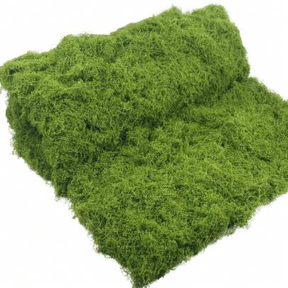 1 Piece 50x 50 Simulation Moss Grass People Fake Moss Lawn Bonsai Potted Green Plants Micro Landscape Landscaping Plant Decoration Free Diy