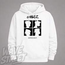 Basic Comfortable Sweatshirt For Everyday Wear  Monkeys Animals Animated Clip Music Famous International National Urban Culture Rock Metal Rock N Roll Famous Band Singer Unisex Sweatshirt Men's Women's 50% Cotton 50% Polyester Top Premium Streetwear New Release Immediate Shipping Various Colors!! - 白色 - 查看 2