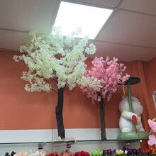 145cm Artificial White Cherry Blossom Tree/Wedding Arch Backdrop Fake Tree/Indoor Outdoor Floor Standing Wishing Tree - White - View 7