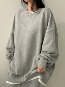 MOGAMY Women Sweatshirts - Gris - Ver 7