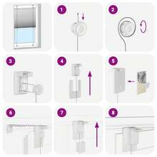 vidaXL Plissee Bordeauxrot 85x200 Cm Stoffbreite 84,4 Cm Polyester - one-size - View 6