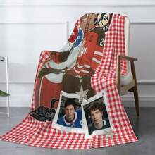 Manta con impresión de póster de Rivalidad Calentada, manta suave de franela para el hogar, la oficina, el camping, el sofá y la cama, regalos para el Día de San Valentín, el Día de San Patricio - Multicolor - Ver 4