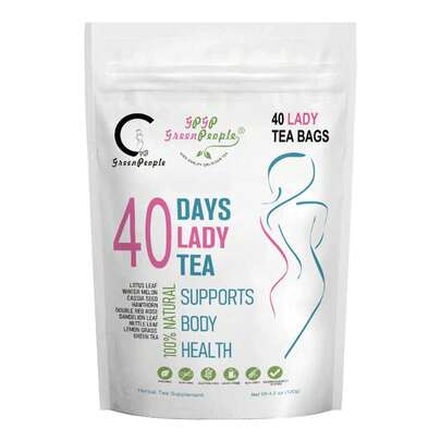 Natural 40 Days Herbal Tea - No Laxative & Caffeine, Metabolic Balance & Body Wellness Support