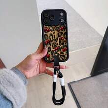 Convenient Lanyard Phone Case With Hand Strap, Black, Lightweight Shockproof Protective TPU Case Compatible With IPhone 6/7/8/X/Xs/XR/XS Max/11/12/13/14/15/16/17 Pro Max, Suitable As Birthday And Christmas Gift For Couples, Girlfriends, Daughters, Teenagers - Black - View 5
