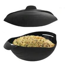 多功能硅胶烤盘，家用厨房烘焙工具，面包烤盘，烤盘 - 黑色 - 查看 4